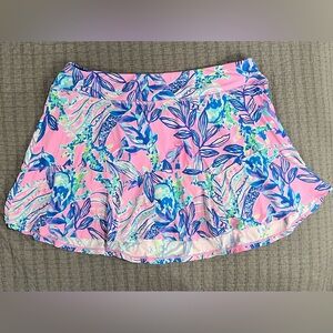 Lilly Pulitzer Pink and Blue Floral Skirt